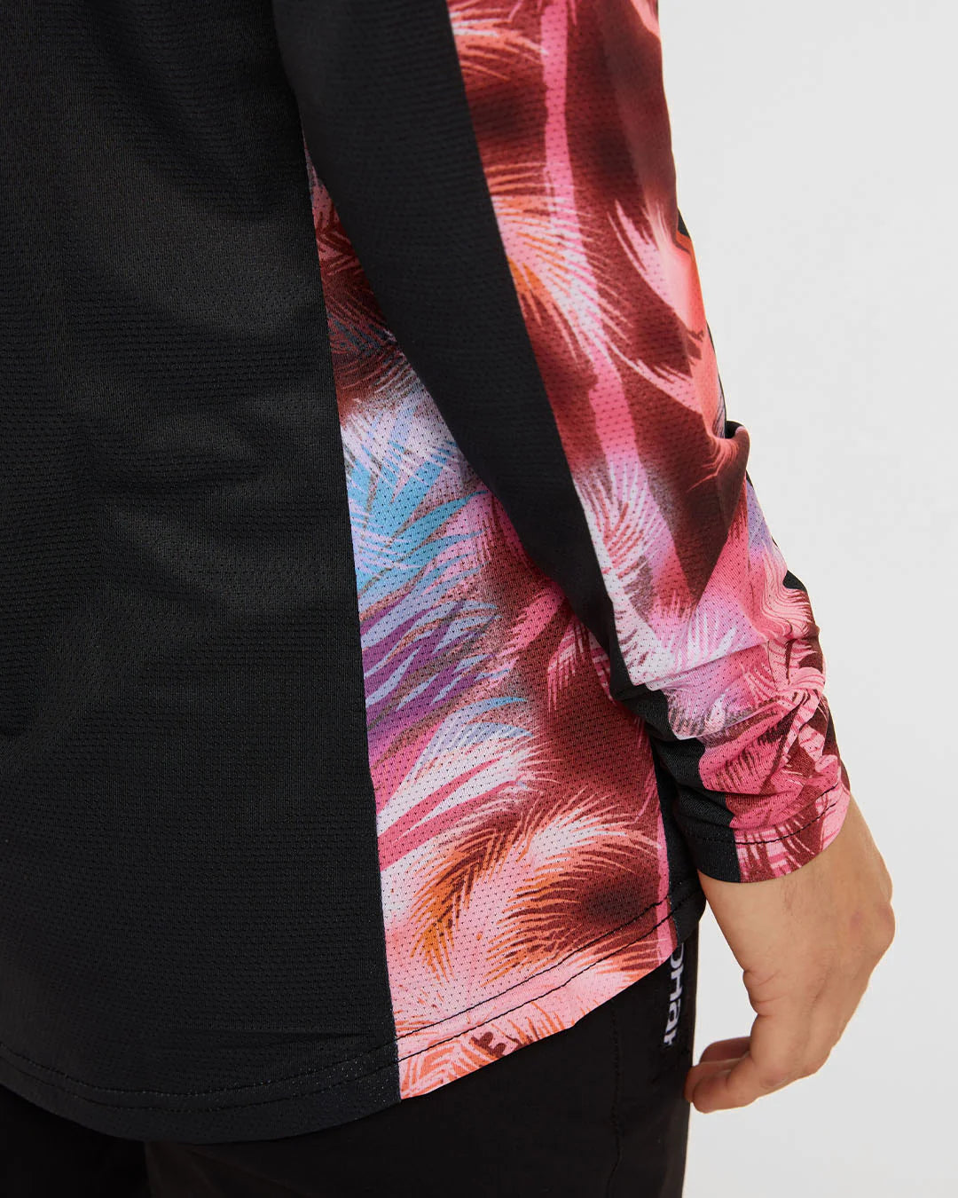 Γυναικείο DHARCO RACE NEBULA Long Sleeve Jersey Μαύρο/Ροζ