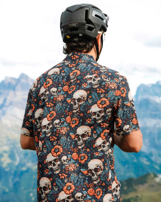 DHARCO TECH SKULLDUGGERY Κοντομάνικο πουκάμισο μπλε