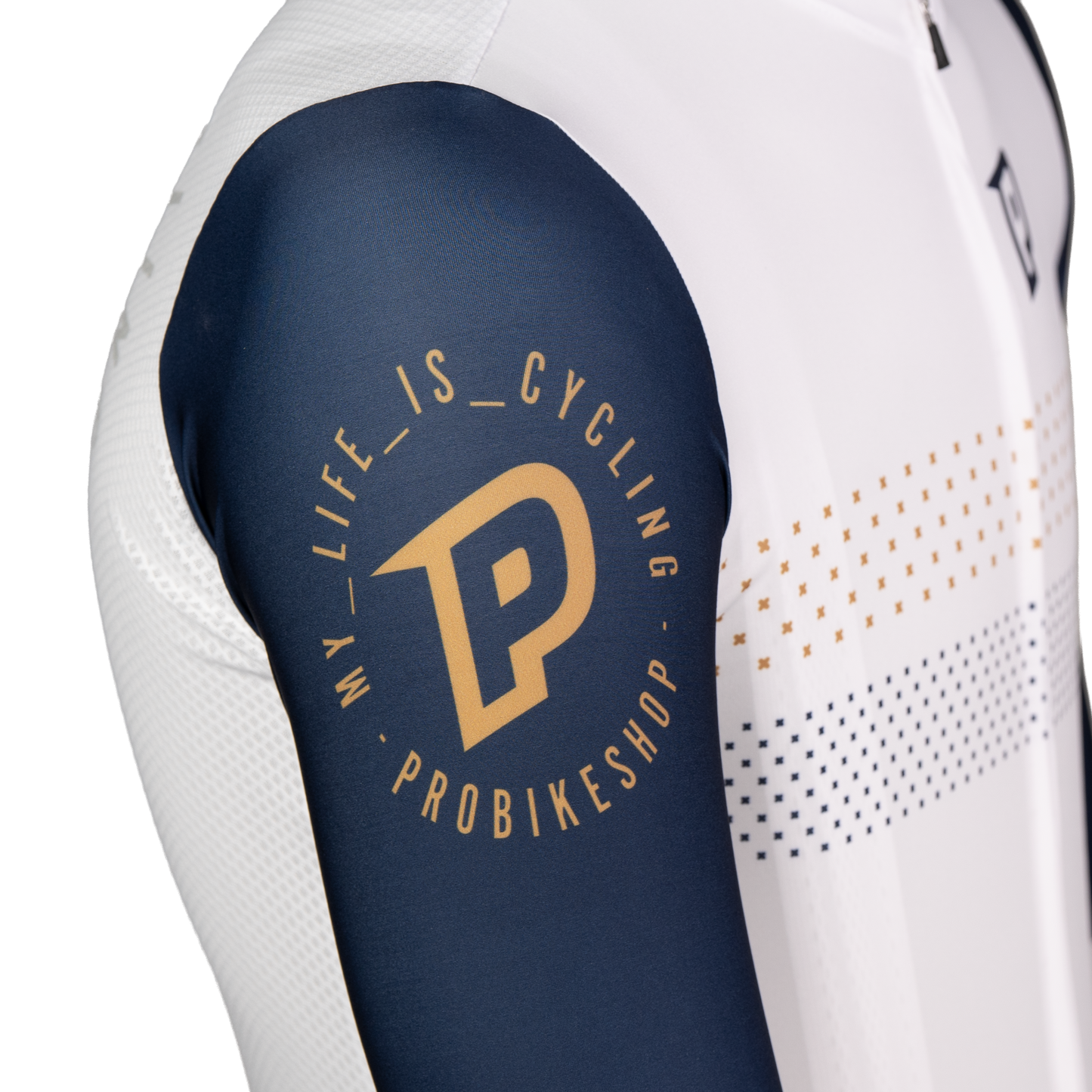 PROBIKESHOP Short-Sleeved Jersey Navy/White