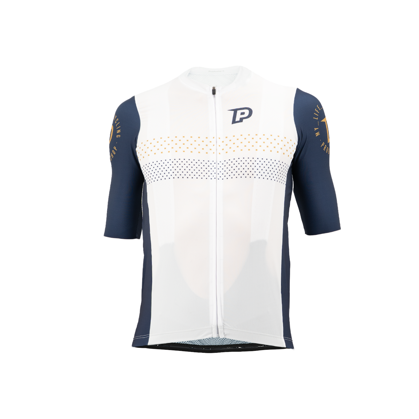 PROBIKESHOP Short-Sleeved Jersey Navy/White
