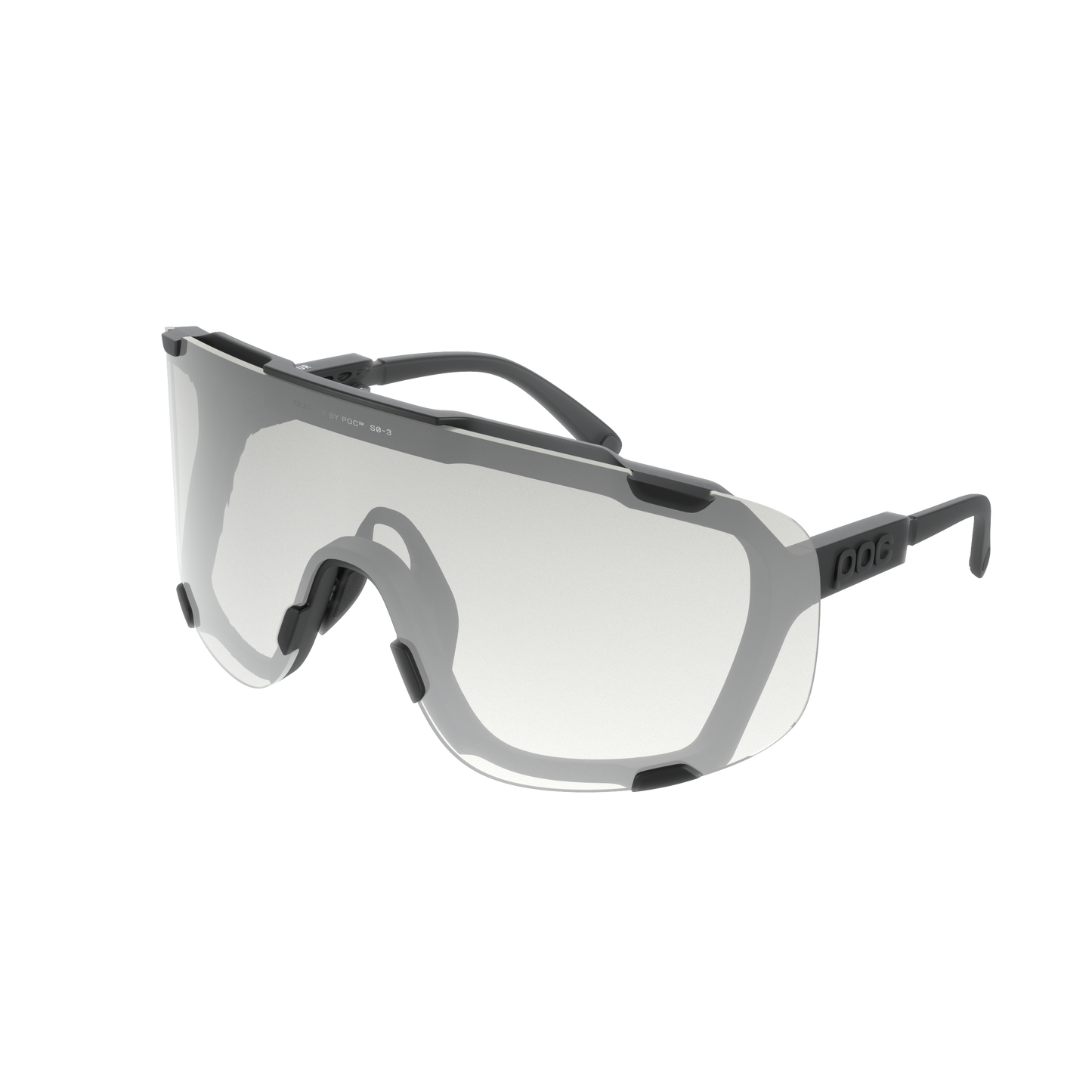 Glasses POC DEVOUR WF Photochromic Black Translucent/Clarity Photochromic/Changeable Grey