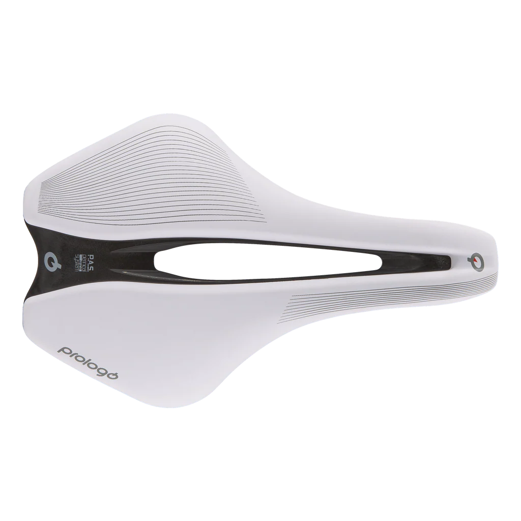 Saddle PROLOGO DIMENSION R2 153mm Rails Tirox White