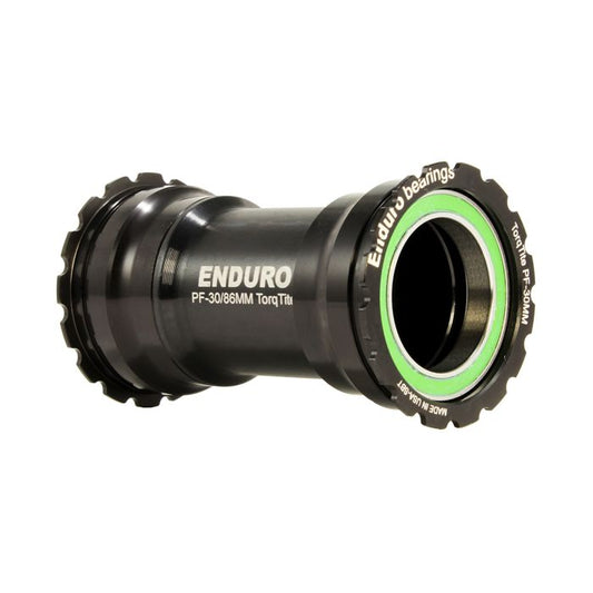 ENDURO BEARINGS TorqTite BB386 βραχίονας πυθμένα DUB Axle Ανοξείδωτο χάλυβα Μαύρο