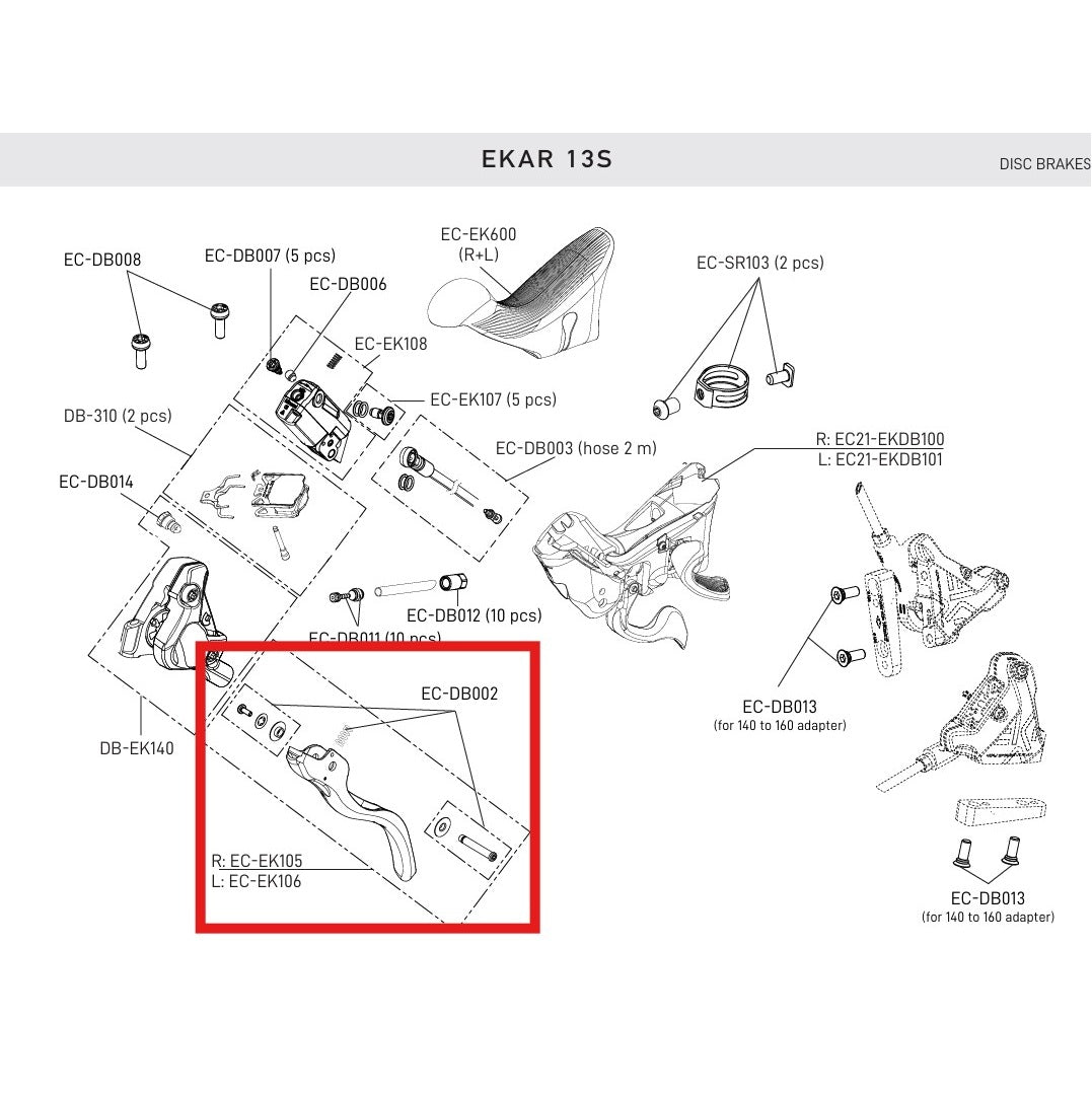 ΑΡΙΣΤΕΡΌΣ ΜΟΧΛΌΣ ΦΡΈΝΟΥ CAMPAGNOLO EKAR 13V DISC