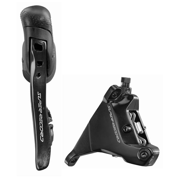 Αριστερός μοχλός και μπροστινή δαγκάνα 160mm CAMPAGNOLO SUPER RECORD WRL Flat Mount χωρίς δίσκο