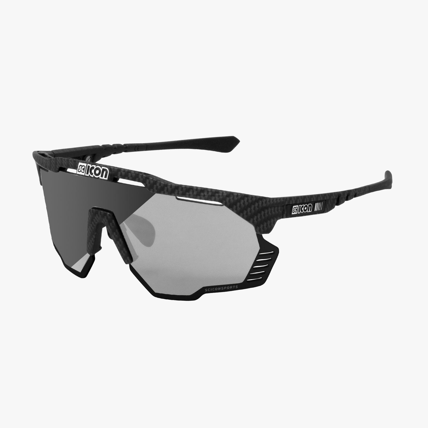 Γυαλιά ηλίου SCICON AEROSHADE KUNKEN Μαύρο Φωτοχρωμικό Ασημί