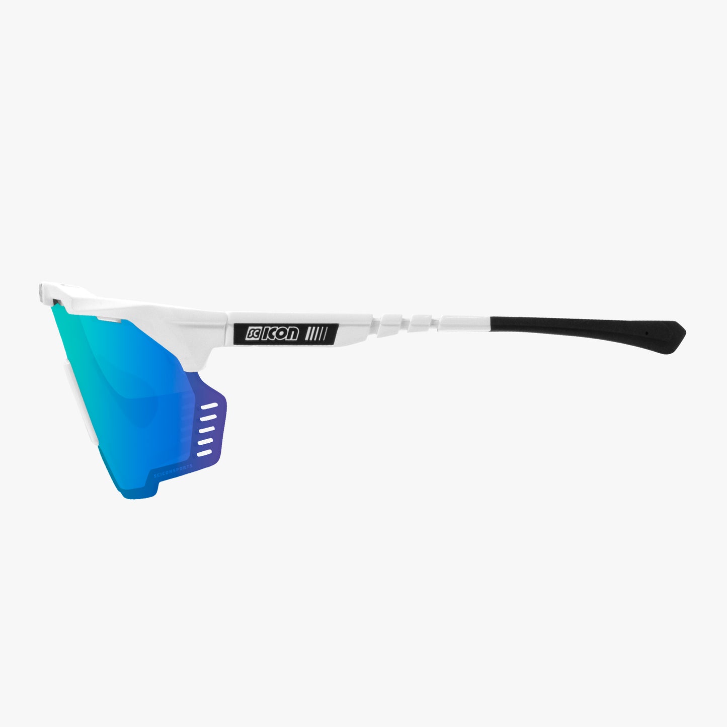 Γυαλιά ηλίου SCICON AEROSHADE KUNKEN Λευκό Multimirror Μπλε