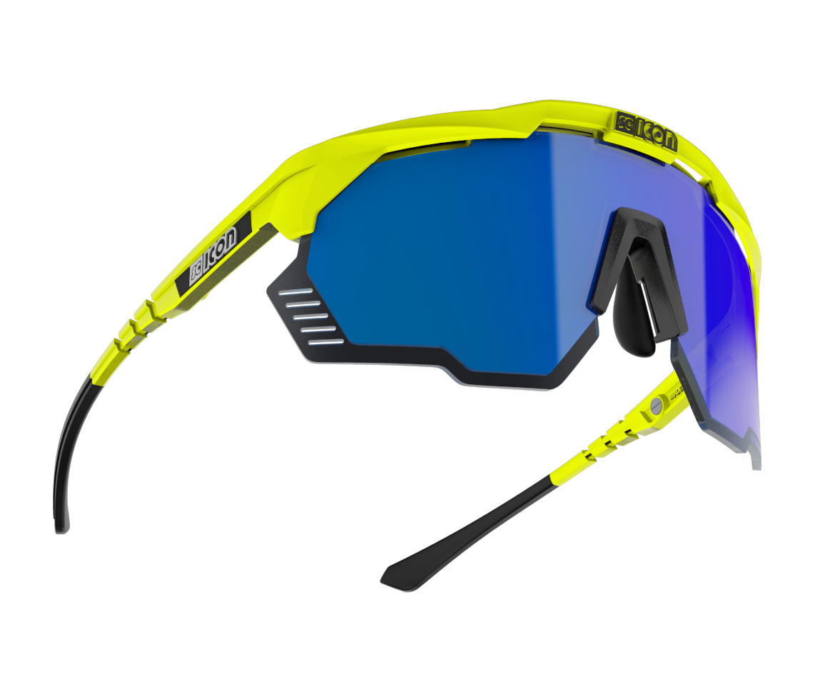 Γυαλιά SCICON AEROSHADE KUNKEN Fluo κίτρινο Multimirror μπλε