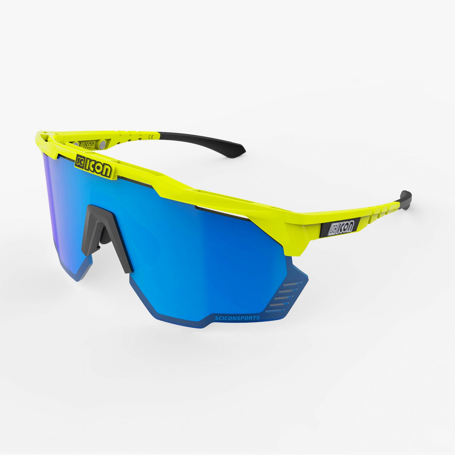 Γυαλιά SCICON AEROSHADE KUNKEN Fluo κίτρινο Multimirror μπλε