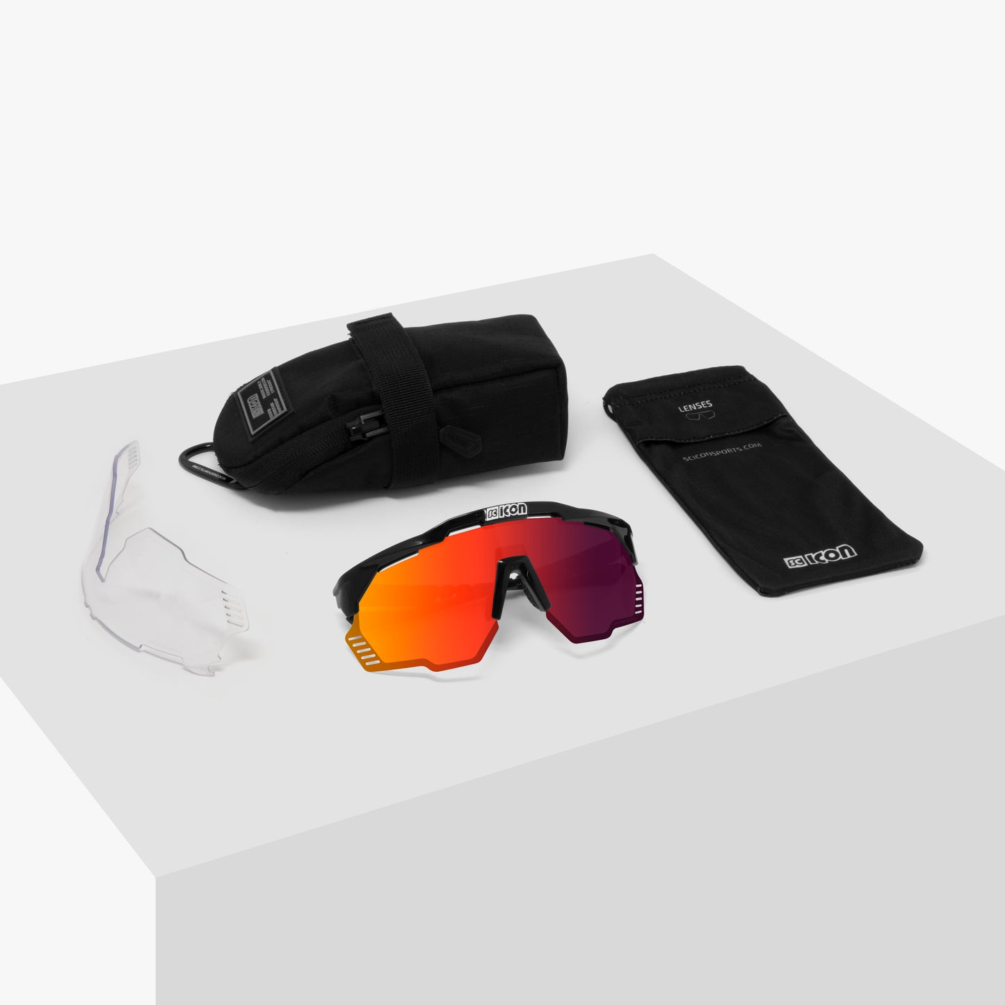 Goggles SCICON AEROSHADE KUNKEN Black Multimirror Red