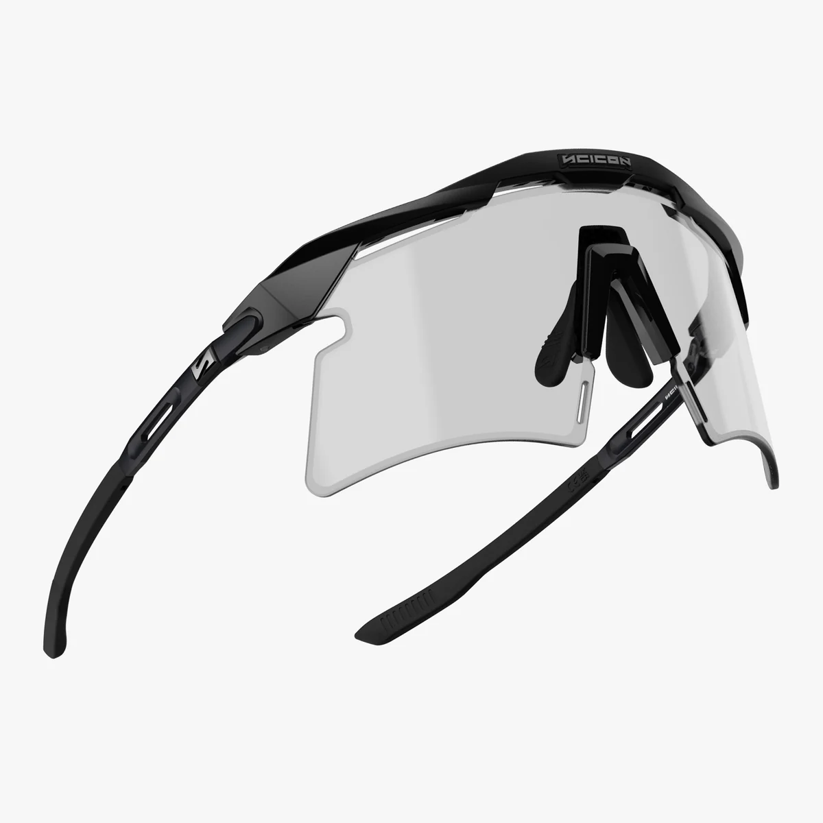 SCICON AEROSHADE 2.0 TITANIUM Glasses Black Matt Grey Photochromic Lens