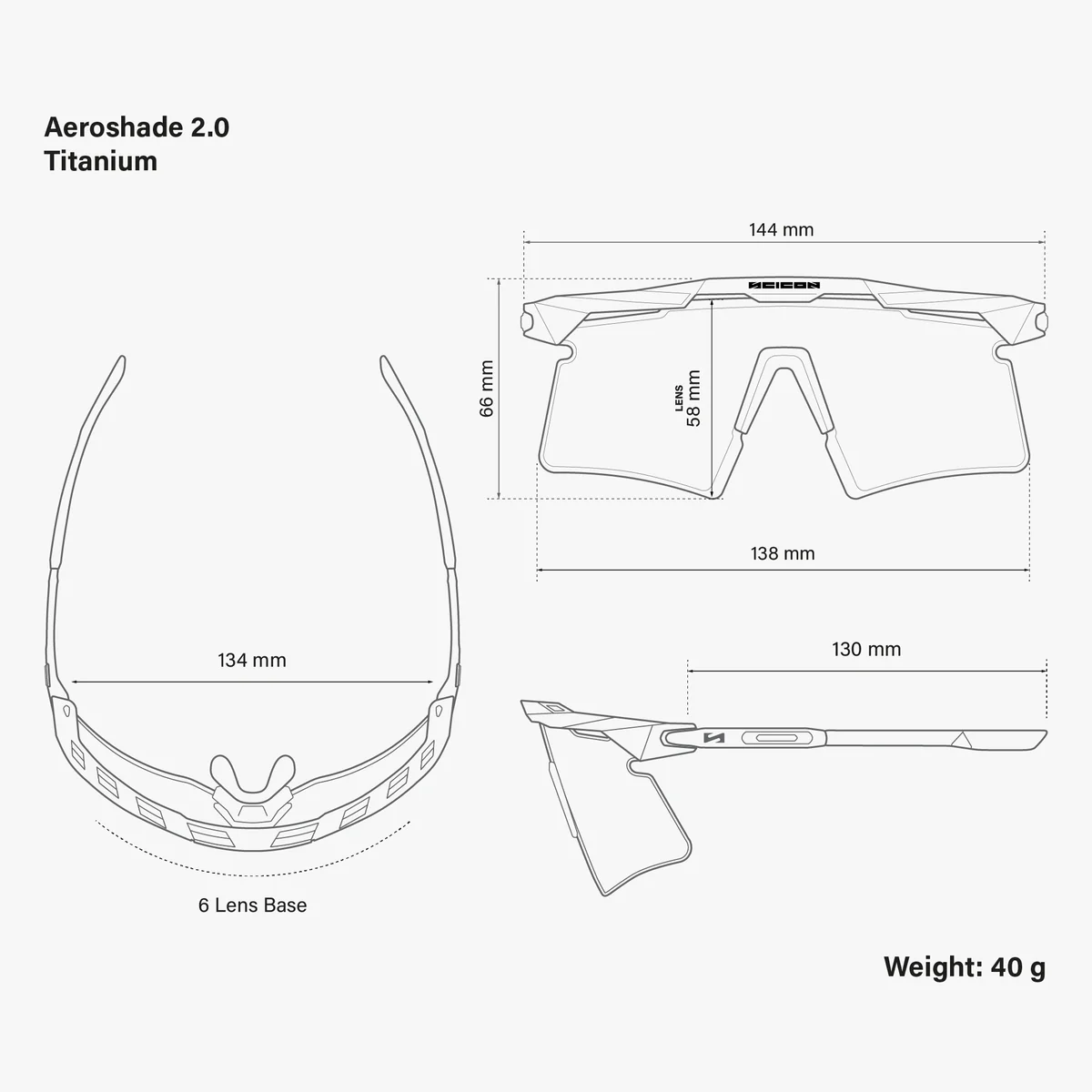 SCICON AEROSHADE 2.0 TITANIUM White Metal Glasses Smoke Black + Pink