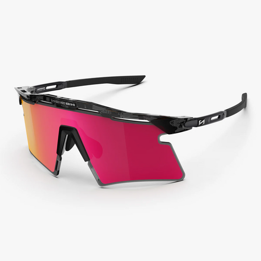SCICON AEROSHADE 2.0 TITANIUM Black Crystal Gloss Multimirror Sunburts + Pink Glasses