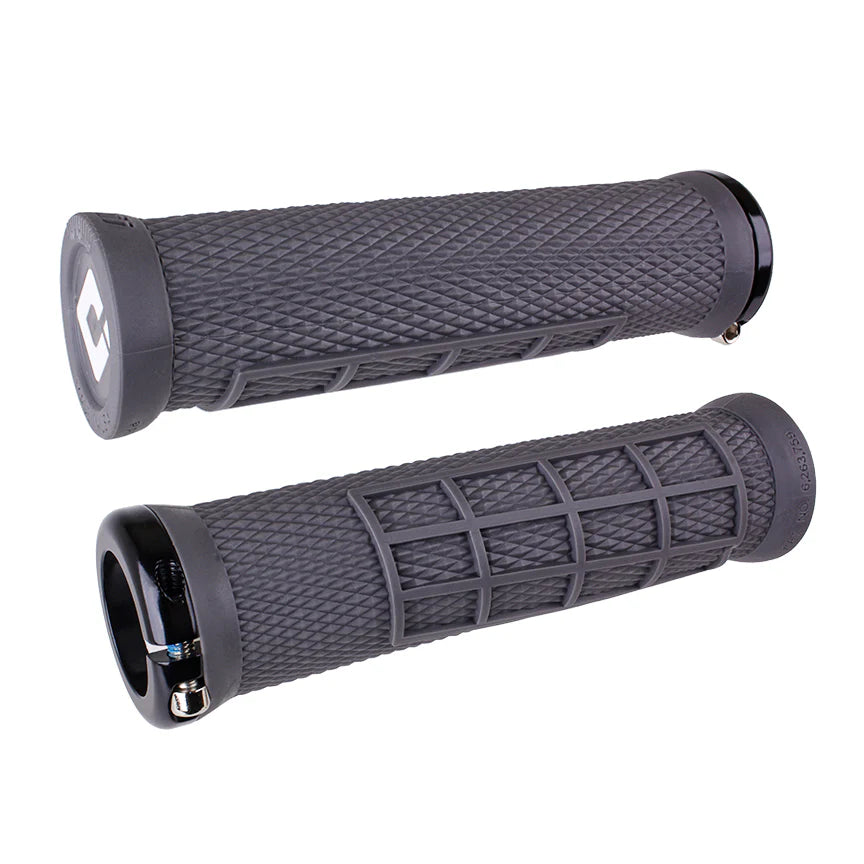 ODI ELITE FLOW Lock-On Grips, 130 mm, Gray