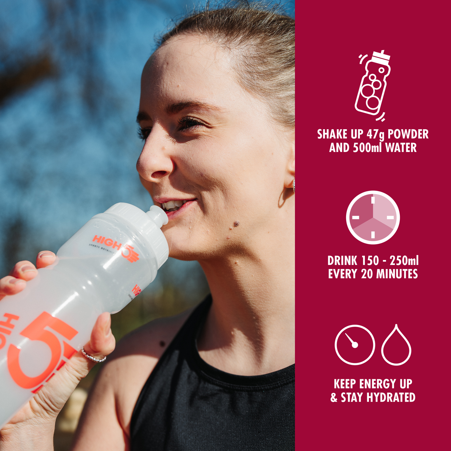 HIGH5 ENERGY DRINK (2.2kg) Κόκκινα μούρα