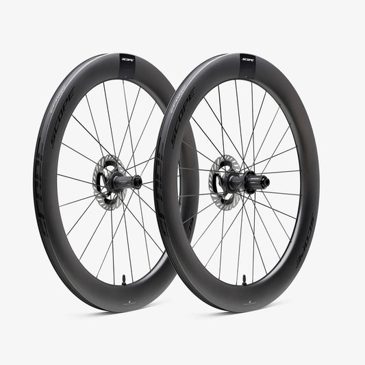 Ζεύγος τροχών SCOPE Race R6 Tubeless Ready (Centerlock) Μαύρο