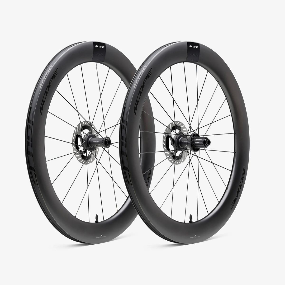 Ζεύγος τροχών SCOPE Race All Road R6.A Tubeless Ready (Centerlock) Λευκό