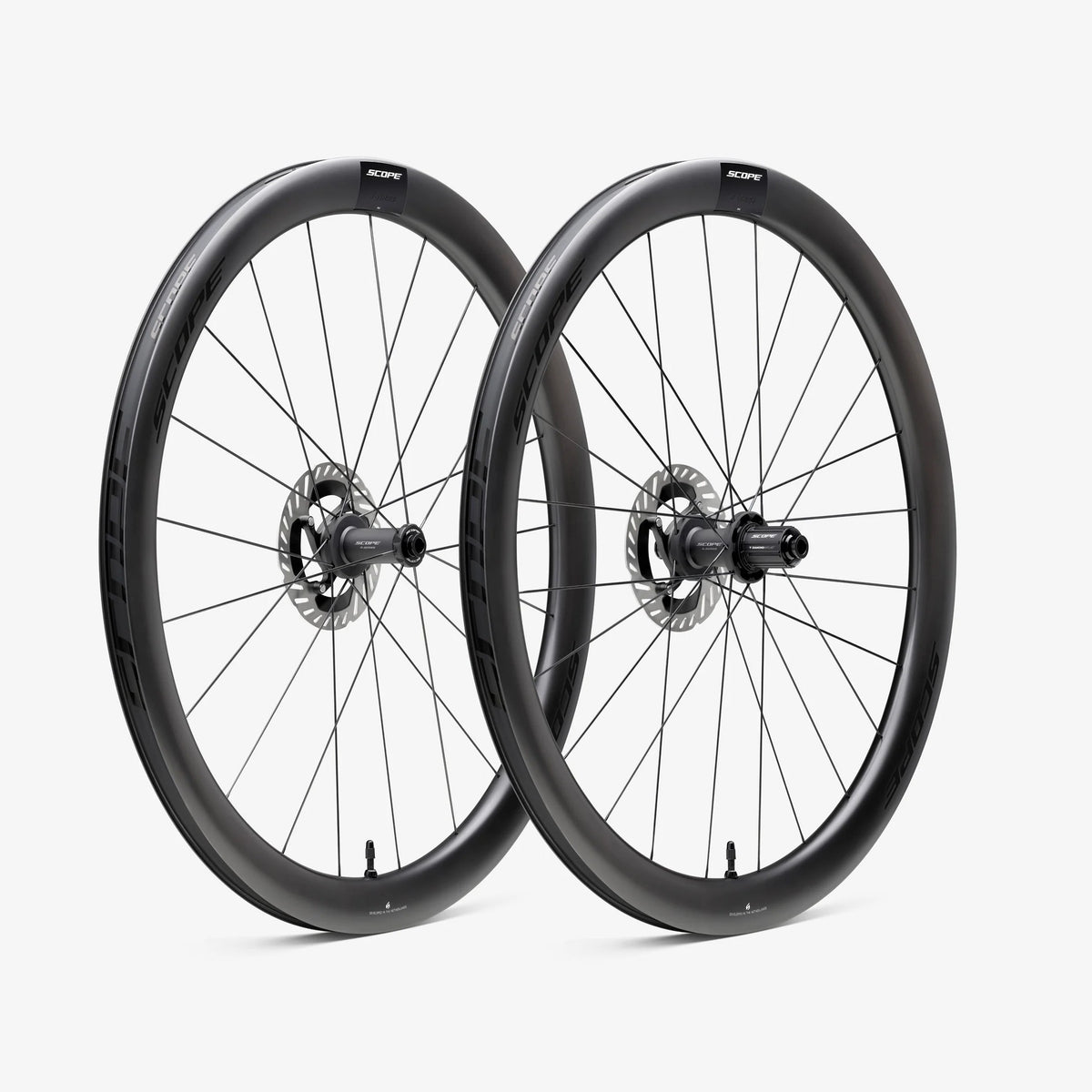 Ζεύγος τροχών SCOPE Race R4 Tubeless Ready (Centerlock) Μαύρο