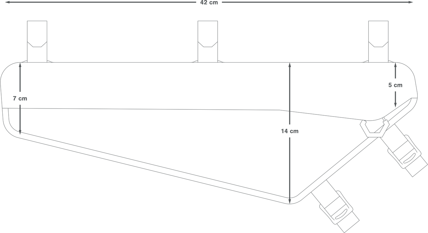 Τσάντα πλαισίου APIDURA RACING FRAME PACK 4 L Μαύρο