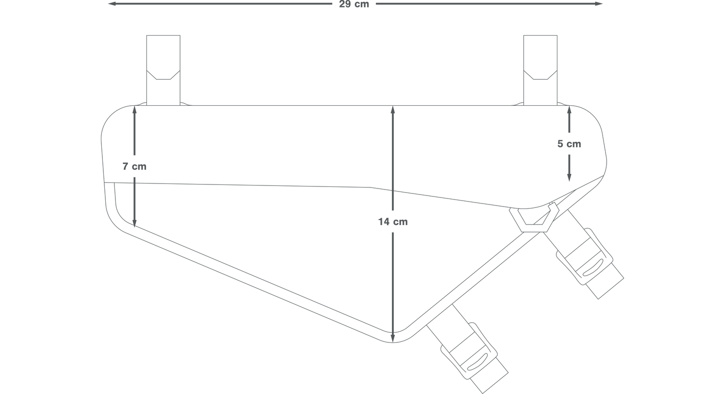 Τσάντα πλαισίου APIDURA RACING FRAME PACK 2.4 L Μαύρο
