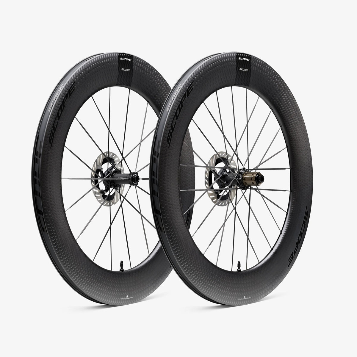 Ζεύγος Τροχών SCOPE Artech 8.T Tubeless Ready (Centerlock) Μαύρο