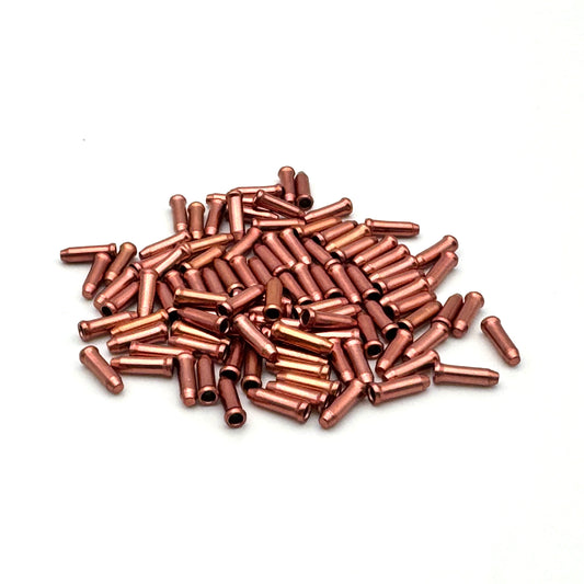 CLARKS CX88 Derailleur Cable Ends (x100) Orange