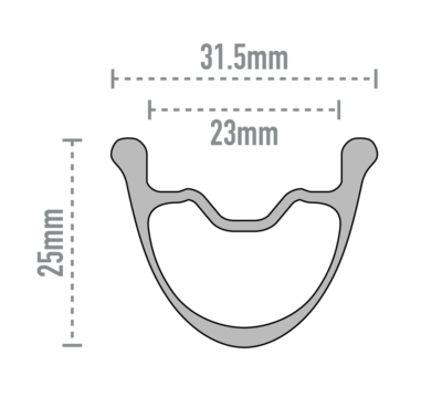 ENVE G23 Tubeless Ready πίσω τροχός (Center Lock)
