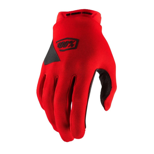 100% RIDECAMP Junior Gloves Red