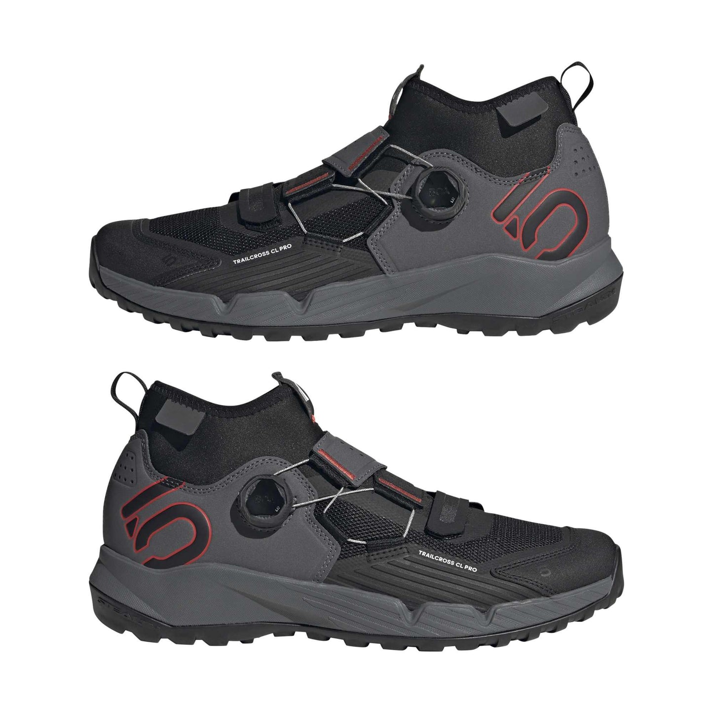 FIVE TEN TRAILCROSS PRO CLIP-IN MTB Shoes Grey/Black/Red