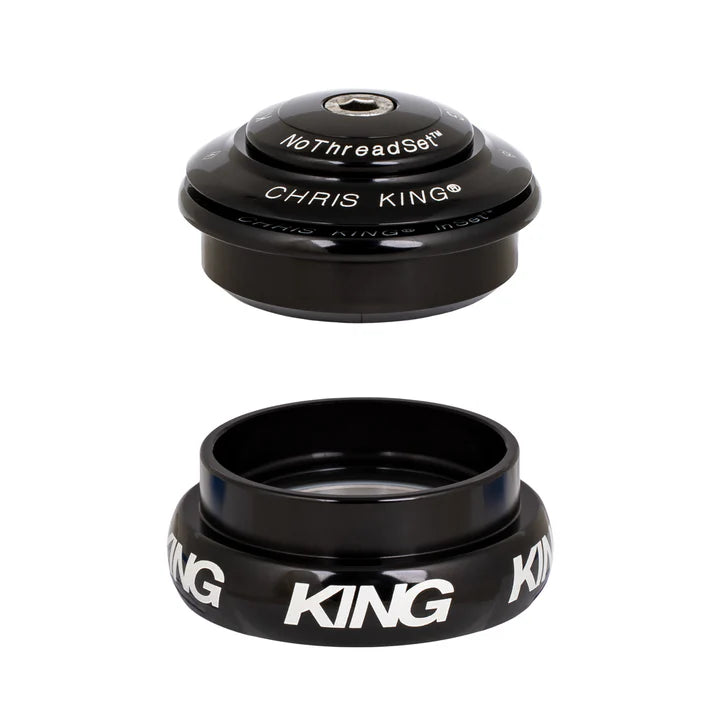 Semi-Integrated / External Headset CHRIS KING INSET 8 1"1/8-1"1/4 ZS44/EC44 Black