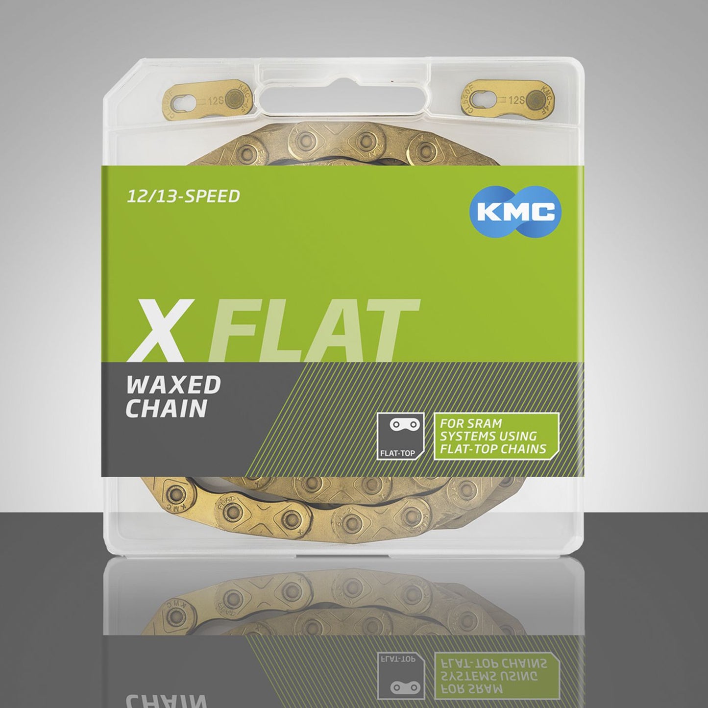 Αλυσίδα 12/13V KMC X Flat Waxed Χρυσή