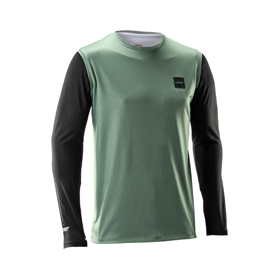 LEATT MTB GRAVITY 1.0 Jersey + Pants Kit Μαύρο/πράσινο