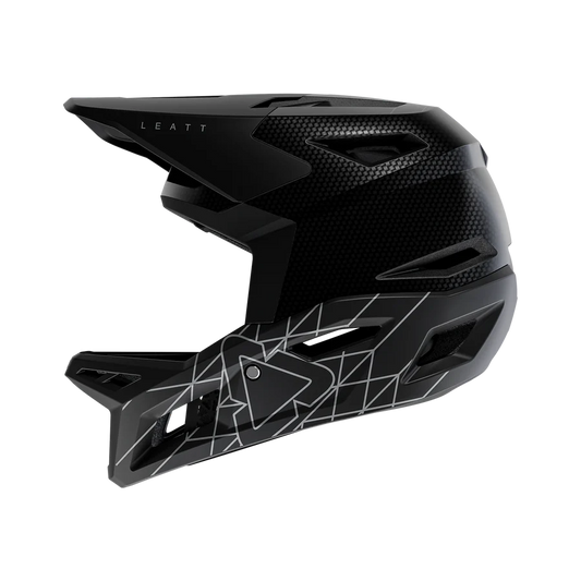 LEATT GRAVITY 6.0 CARBON STEALTH MTB κράνος Μαύρο/γκρι