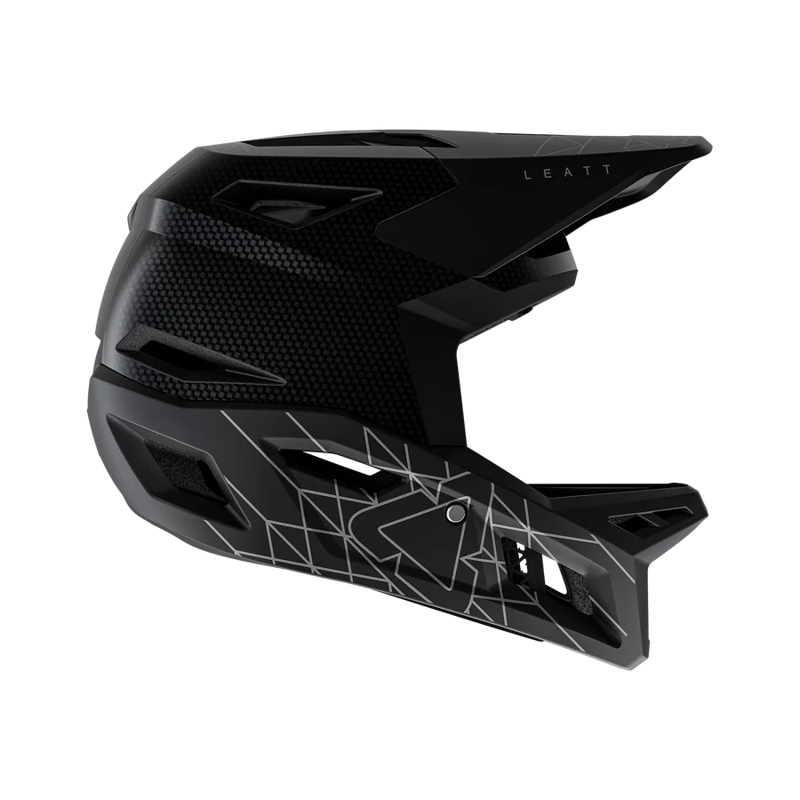 LEATT GRAVITY 6.0 CARBON STEALTH MTB κράνος Μαύρο/γκρι