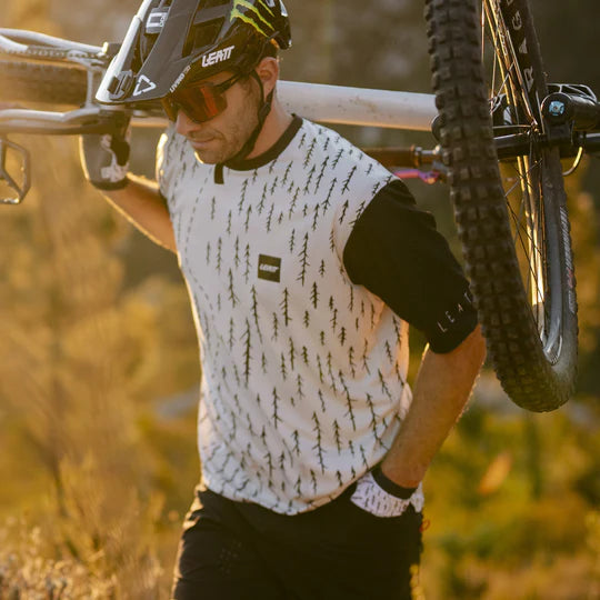 LEATT MTB Trail 3.0 Κοντομάνικο Jersey Λευκό