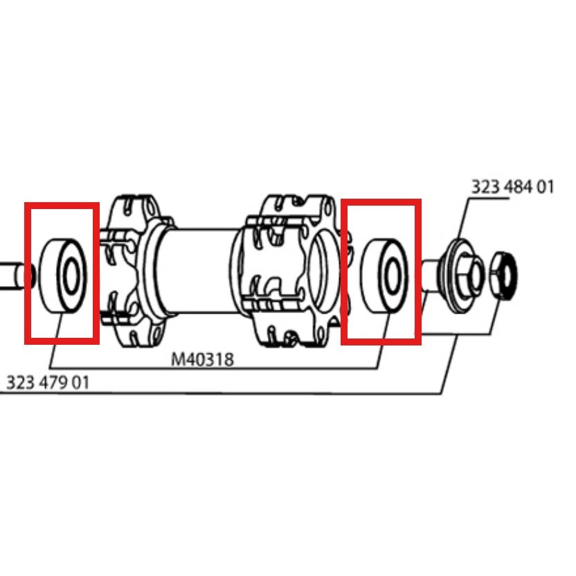 ΚΙΤ 2 ΡΟΥΛΕΜΆΝ ΠΛΉΜΝΗΣ MAVIC 12X28X8 6001