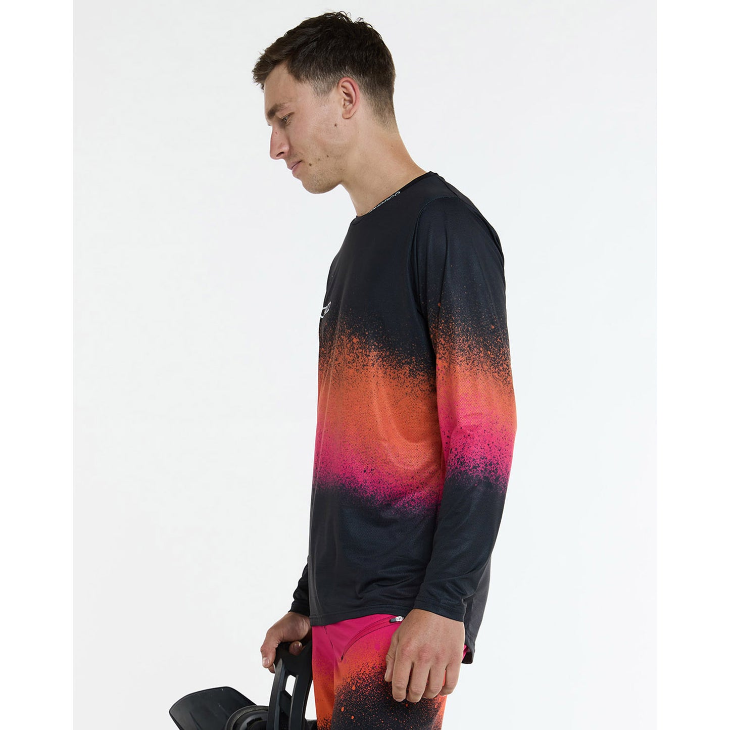 DHARCO RACE BLACK SNAKE Long Sleeve Jersey Black/Orange