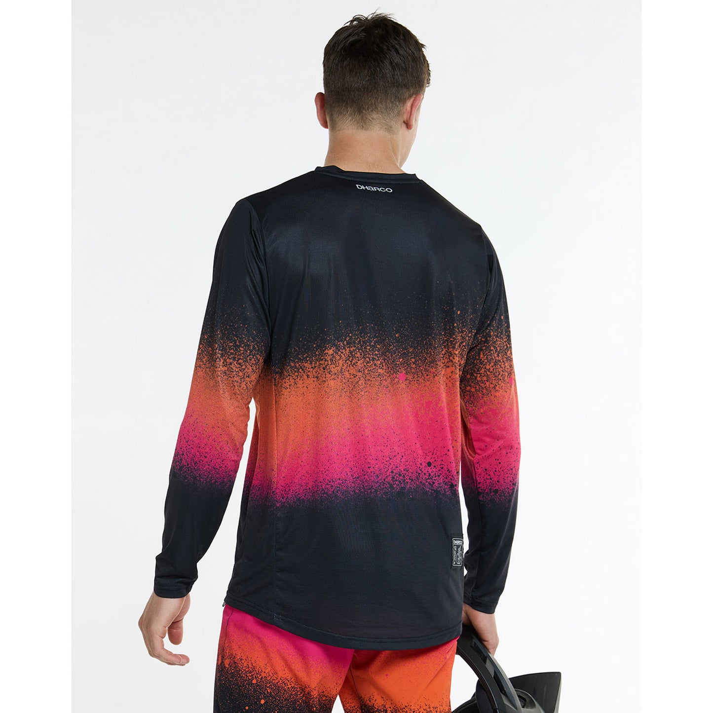 DHARCO RACE BLACK SNAKE Long Sleeve Jersey Black/Orange
