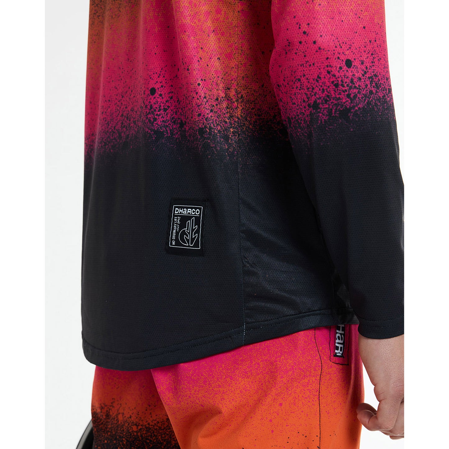 DHARCO RACE BLACK SNAKE Long Sleeve Jersey Black/Orange