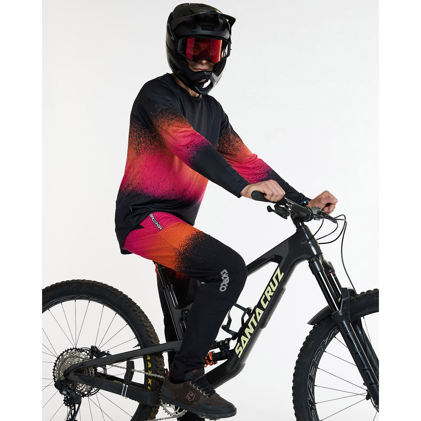 DHARCO RACE BLACK SNAKE Long Sleeve Jersey Black/Orange