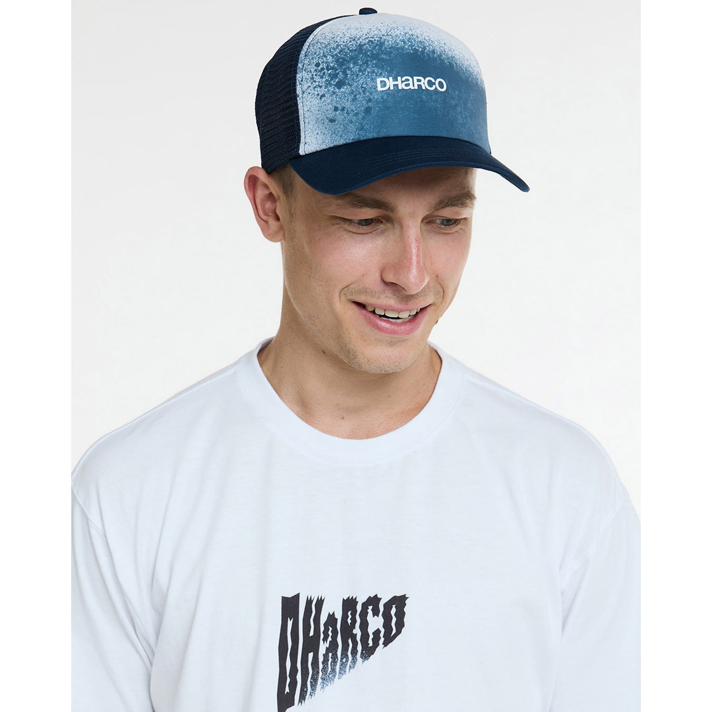 DHARCO CURVED PEAK TRUCKER NU WAVE Καπέλο μπλε