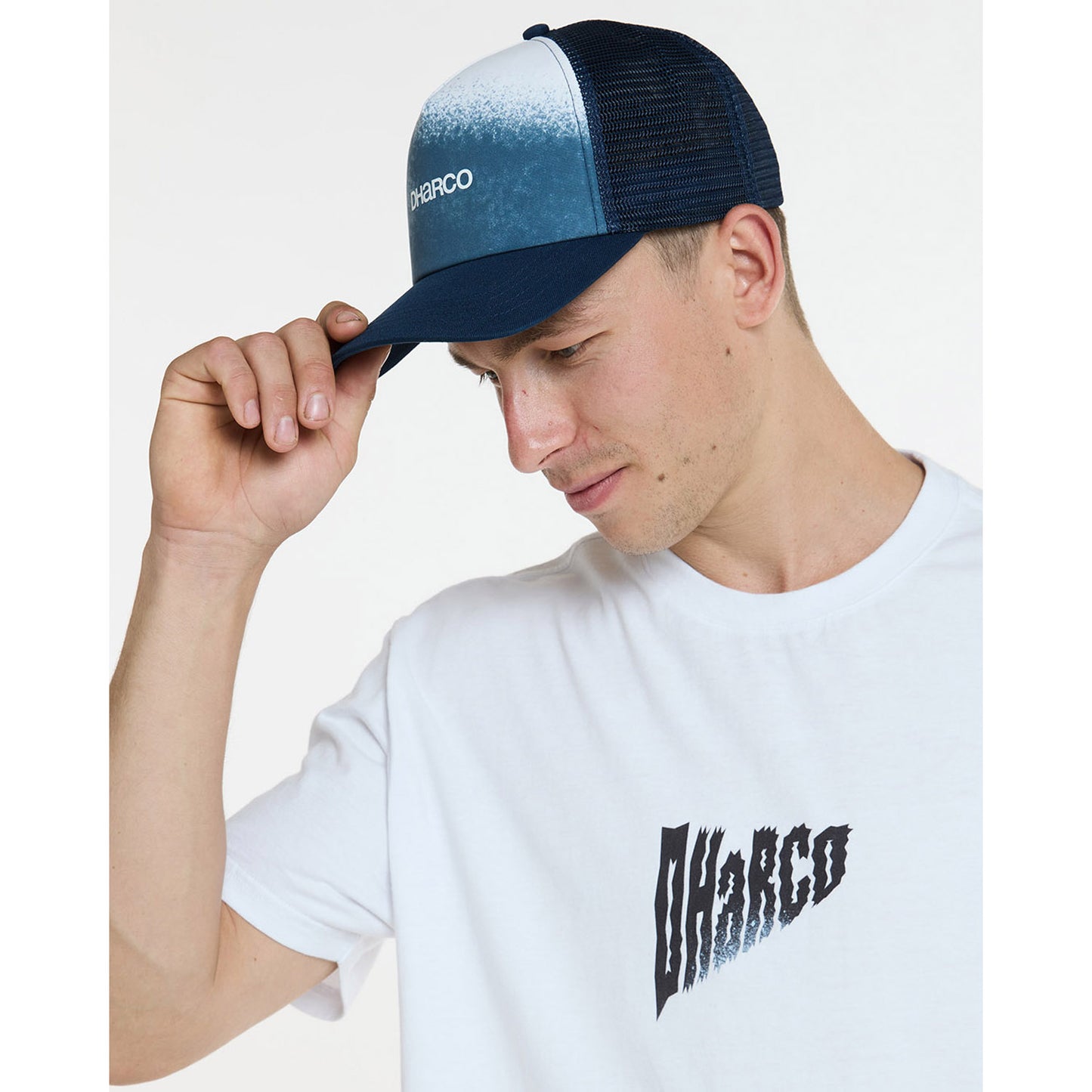 DHARCO CURVED PEAK TRUCKER NU WAVE Καπέλο μπλε