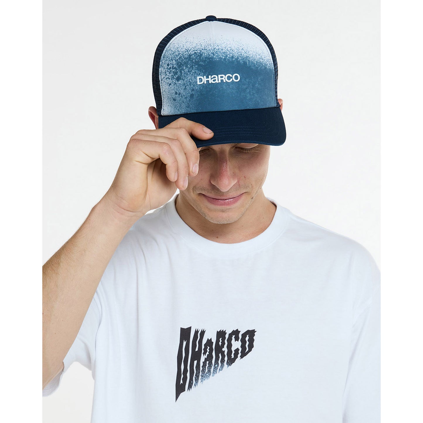 DHARCO CURVED PEAK TRUCKER NU WAVE Καπέλο μπλε