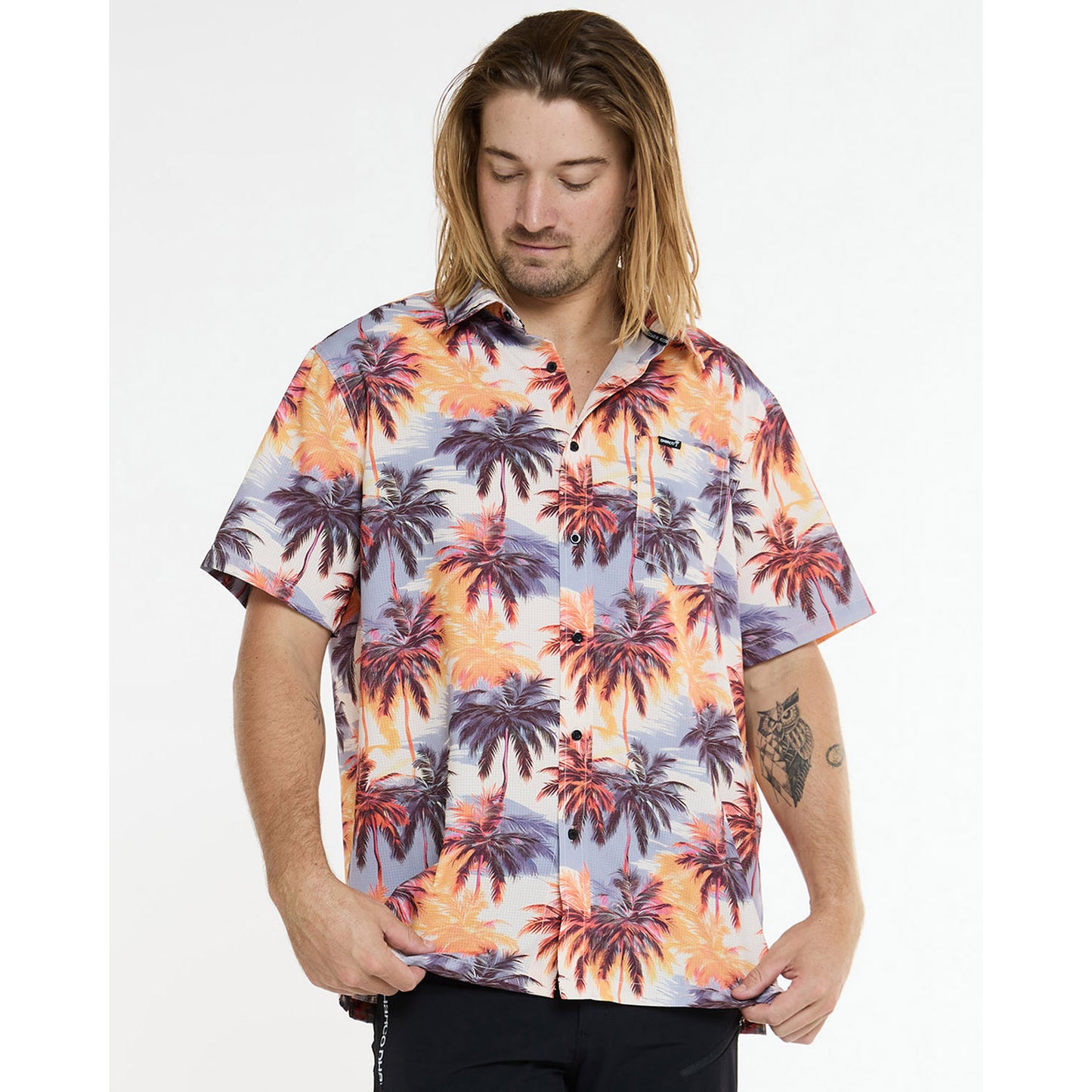 Technqiue DHARCO TECH PARTY EL CAMINO Shirt Orange/Blue