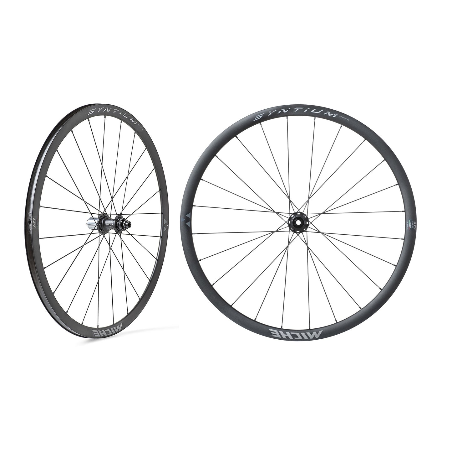 Pair of MICHE SYNTIUM WP DX WR DISC Tubeless Ready Wheels (Center Lock)