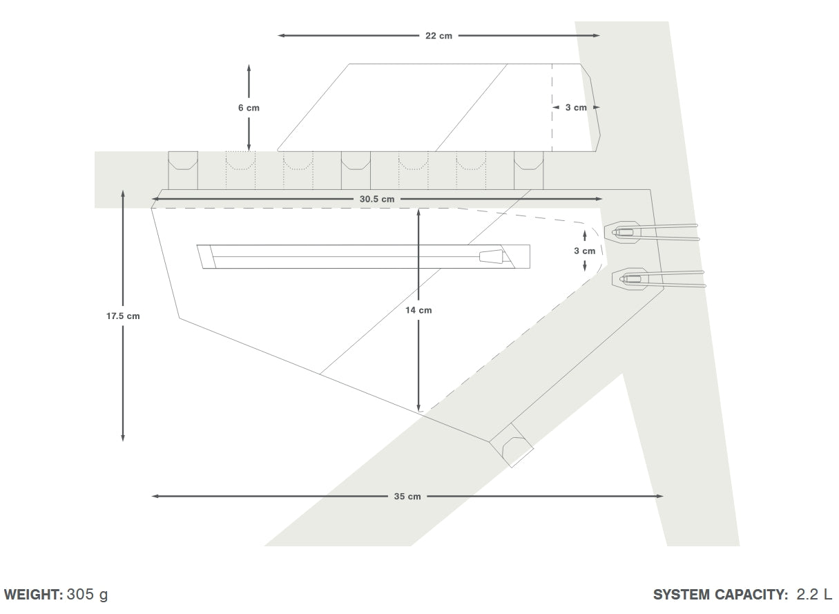 Πακέτο τσάντες πλαισίου APIDURA AERO SYSTEM Μαύρο