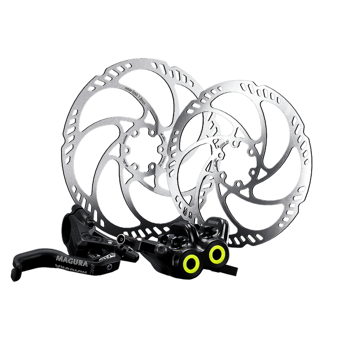 Ζεύγος φρένων MAGURA MT5 PRO με δίσκους Storm HC 203/180mm