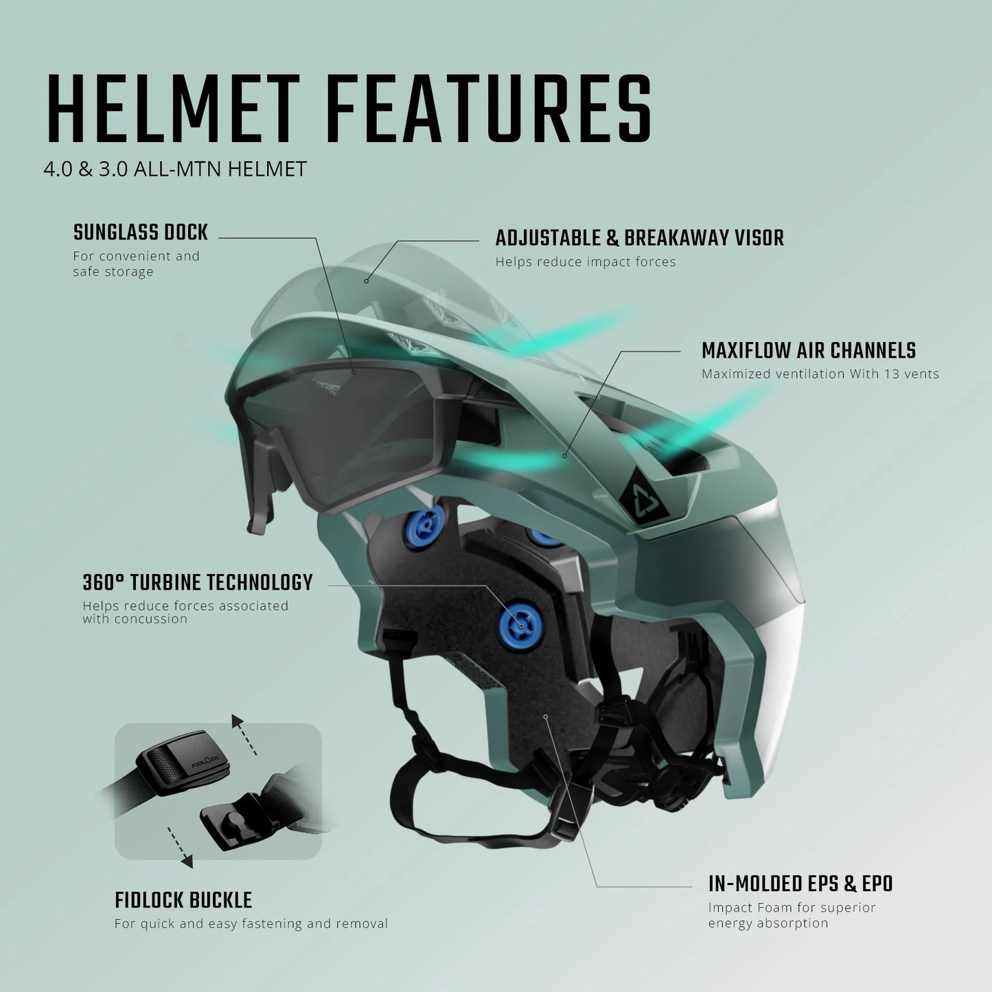 MTB Helmet LEATT ALL-MOUNTAIN 3.0 Black/Orange