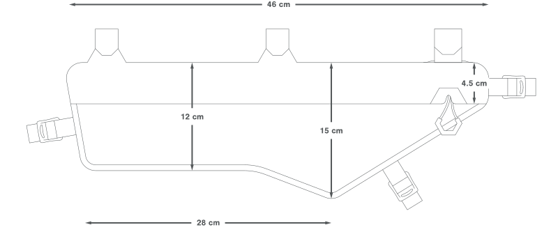 APIDURA EXPEDITION COMPACT FRAME PACK DRY 4.5 L τσάντα πλαισίου μαύρο
