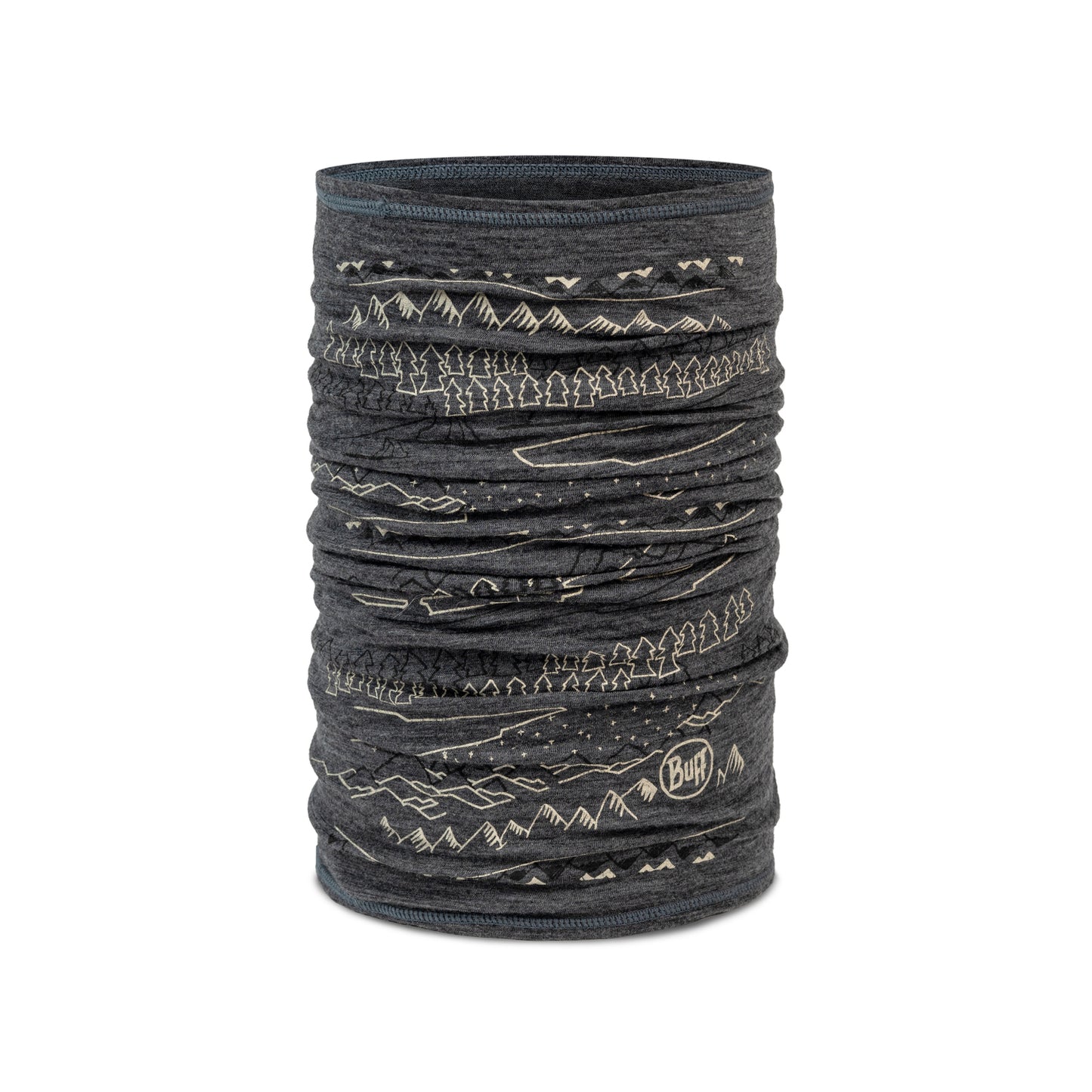 BUFF MERINO LIGHTWEIGHT PRINT Τσόκερ γκρι